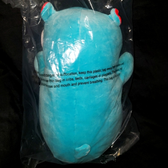 Squishmallow 12" HugMees HOBART Teal Hamster EASTER 2023 NWT KellyToy in BAG Htf - Picture 6 of 8